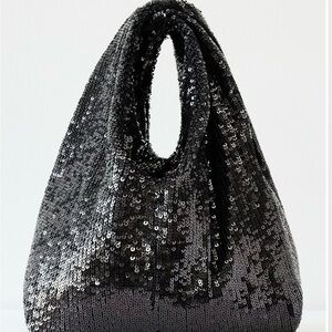 A.L.C. Black Sequin Mini Bag